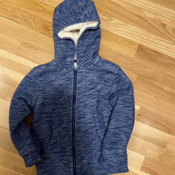 NWOT Blue Sherpa Lined Hoodie from Old Navy Size 6/7